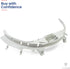 ForeverPRO WE49X20697 GE Dryer Bearing Kit - Includes Belt, Felt, Guide Slides, and Support Slides