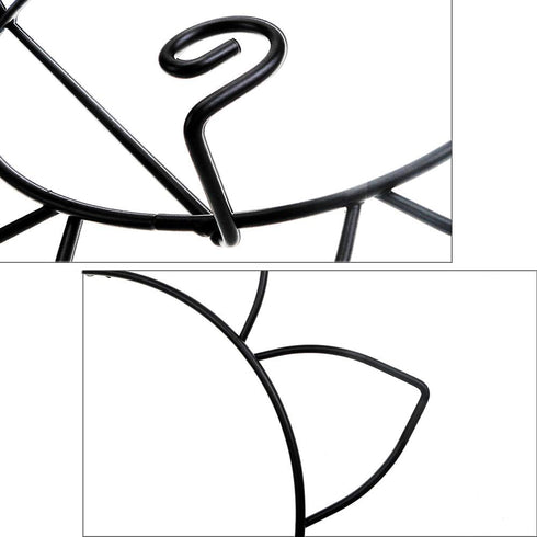 Iron Hanging Display Stand, 2 Pack, Art Holder Easel for Books, Bowls, Platters, Industrial Style Metal Stand