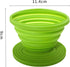 Collapsible Coffee Filter Rubber Coffee Maker Reusable Coffee Dripper For Hiking, Camping, Home, Office (Green)