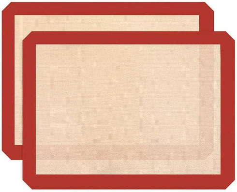 Good Dee's 16.5” x 11.6” Silicone Baking Mats, Food Safe Non-Stick Mats for Macaroons, Cookies, Bread & Pastry, Pack of