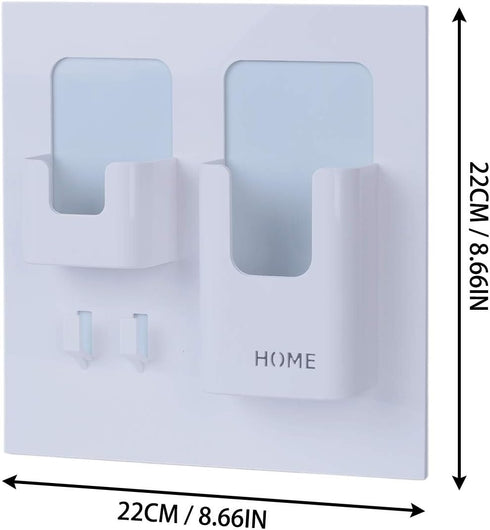 OKOMATCH Bedside Shelf - Stick On Wall Mounted Bed Room,Dorm,Office Adhesive Floating Accessoies Caddy Organizer/Holder