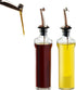Stainless Steel Classic Olive Oil Spouts with Funnels, Tapered Bottle Pour Spouts for Liquor, Vinegar, Syrup (2pcs)