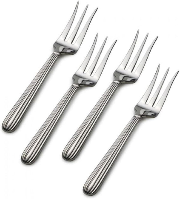 Mikasa 5148180 Stainless Steel Cocktail Fork Set of 4, Italian Countryside