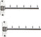 2 Pcs Folding Wall Mounted Clothes Hanger Rack with Swing Arm, Stainless Steel Heavy Duty Coat Hook for Bathroom