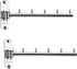 2 Pcs Folding Wall Mounted Clothes Hanger Rack with Swing Arm, Stainless Steel Heavy Duty Coat Hook for Bathroom