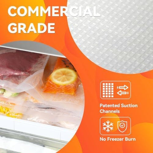 Wevac 6''x100' & 8''x100' Vacuum Seal Roll Keeper with Cutter, BPA Free, Ideal for Food Storage