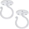 RTZEN Ceiling Hooks for Hanging Plants and Baskets, Wrought Iron Decorative Indoor Hook Set, 2 Pack Kit