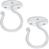 RTZEN Ceiling Hooks for Hanging Plants and Baskets, Wrought Iron Decorative Indoor Hook Set, 2 Pack Kit
