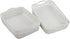 White Plastic Storage Basket Tray, Large Pack of 6
