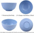 Cereal Bowls Unbreakable 24 OZ - Reusable Lightweight Plastic Bowls, Microwave and Dishwasher Safe for Soup and Salad