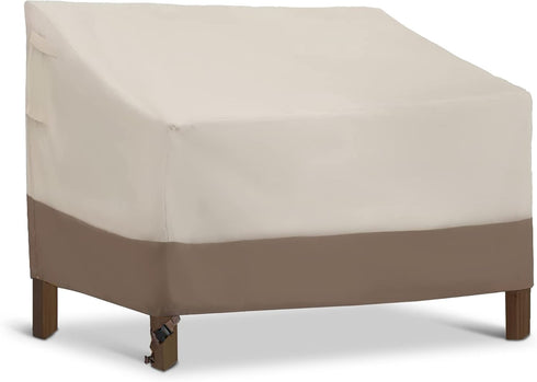 HERA'S PALACE Waterproof Outdoor Bench Cover, 600D Heavy Duty Outdoor Sofa Cover,