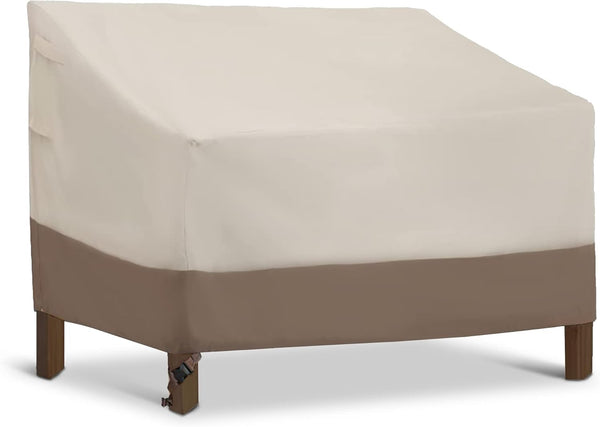 HERA'S PALACE Waterproof Outdoor Bench Cover, 600D Heavy Duty Outdoor Sofa Cover,