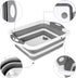 QiMH Collapsible Cutting Board, Foldable Multi-function Dish Tub for Washing Veggies, 8.5 Quart, Knife Included