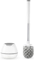 BOOMJOY Toilet Brush and Holder Set, Toilet Bowl Cleaner Brush with Tweezers for Bathroom Cleaning and Organization