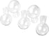 Bulb 1.18 2 Pack Kingbuy Glass Vase with Side-Hole (Hole to Hole Opening Dia.: in) for Replacement Planter Terrarium