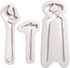 Hand Tools Chocolate Silicone Molds, 3 Packs Large Hammer Wrenches Pliers Baking Molds for Cake Decoration