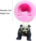 2Pcs/Set 3D Panda & Bamboo Silicone Molds, Cake Decorating Tools for Fondant, Candy, Chocolate, and Soap