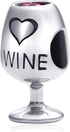 I Love Coffee and Drink Charms, 925 Sterling Silver Coffee Cup, Wine Glass, Ice Cream Cone Beads for European Bracelets