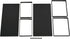 YMYNY Cabinet Shelf Organizer, Set of 2 Extendable Countertop Storage Racks for Kitchen, Bathroom, Black Metal
