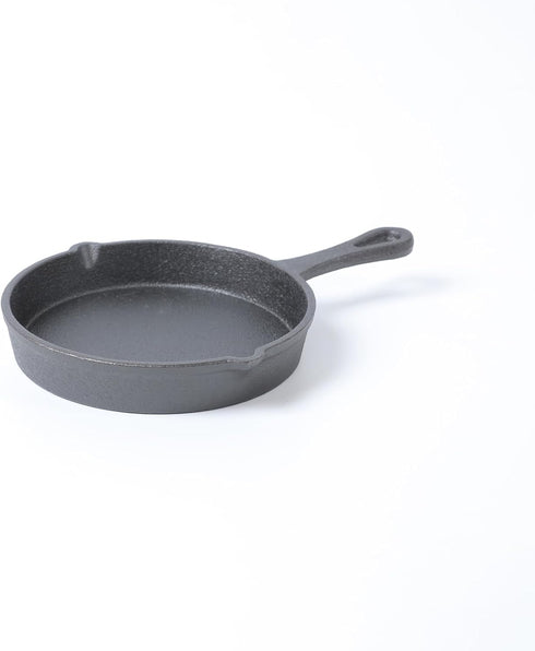 Cast Iron Mini Skillet, 5.3 Inch Round Pan, Black