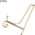 uxcell 7 Inch Iron Decorative Plate Stand - 2Pcs Metal Easel Folding Display Stand for Photo Frame, Gold