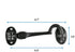 Renovators Supply Manufacturing Door Latch Lock, 4.5 in. Black Wrought Iron Swivel Hook and Eye Latch
