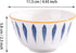 Japanese Rice Bowl Set, 4 Ceramic Sushi Bowls for Soup & Oats