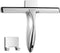 NETANY Shower Squeegee, 10-Inch Silver Stainless Steel Squeegee for Bathroom, Shower Doors, Mirrors, Tiles