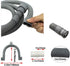 Washing Machine Drain Hose, Drain Extension Kit, Dishwasher Floor Drain Pipe, Equipped With A White Extension, Two Hose Clamps, And A U-Shaped Fixed Hook (6.5FT)