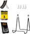 MADE IN USA 2-Pack Adjustable Metal Easels, Sturdy & Durable for Displaying Books, Frames, Plates