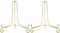 Artliving Gold Metal Plate Stands for Display - 10-Inch Adjustable Easel Holders for Plates, Frames, Cookbooks (2-Pack)