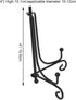 EBTOOLS Iron Display Stand, 4 Inch Iron Easel for Display, Picture Frame Holder, Decorative Plate Stands