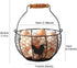 Countertop Fresh Eggs Collecting Basket With HandleVintage Style Metal Wire Eggs Holder Basket for Kitchen Storage Bin