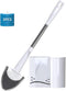 Hillyfe Toilet Brush and Holder Set,Silicone Removable Cleaner Brush,5 PCS Toilet Bowl Cleaner