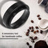 Fdit Espresso Dosing Funnel, Aluminum Coffee Dosing Ring Replacement for 58mm Portafilters (Black)