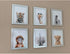 EPHANY Baby Animal Posters and Prints, Set of 6 Unframed Nursery Decor Pictures for Baby Boys & Girls Room