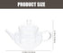 DOITOOL Glass Teapot with Infuser - Clear Tea Kettle for Stove Top, 250ML/8.5oz, Loose Tea Infuser for Home Office