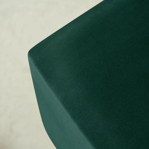 Daunkang Ottoman Cover Square Velvet Ottoman Covers Protector for Footrest Foot Stool Furniture Stretch Comfortable