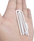 Ailejia White Curtain Drapery Pleat Hooks - 4 Prongs, 50pcs Traverse Pleater Pinch Pleat Clips for Drapery