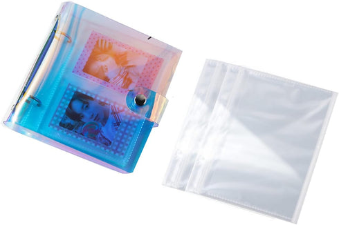 4x6 Photo Sleeves Photo Flip Book for 100 Pictures, Waterproof Pocket Holder for Recipe Cards