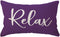 ULOVE LOVE YOURSELF Relax Lumbar Throw Pillow Case 1220 Inch Housewarming Gifts Farmhouse Purple Decorative