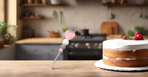 Biscuit Cookie Icing Pin, Fondant Cake Icing Tool, Stainless Steel Baking Pin for Sugarcraft Cake Decorating
