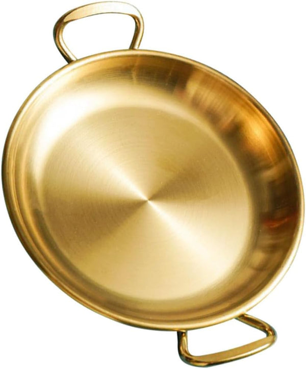 Amphora Stainless Steel Snack Plate for Housewarming, Fried Chicken Serving Tray, Camping Griddle