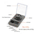 Digital Milligram Scale, NEWACALOX 100g x 0.001g High Precision Jewelry Scale, Portable for Reloading