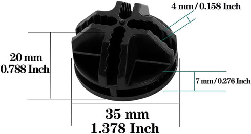 30Pcs Wire Cube Connectors Plastic Storage Cube Connectors, Wire Grid Cube Organizer Connector for Modular Closet Storage Organizer and Wire Shelving, Black