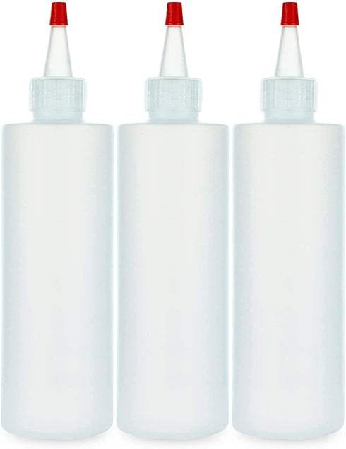 BRIGHTFROM Squeeze Bottles 8 Ounce for Sauces, Olive Oil, Ketchup, Mustard, Syrup