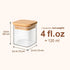 4 oz 6Pack, Set, ComSaf Spice Jars with Labels Small Spice Containers Starter Glass Seasoning Jars with Lids, Square
