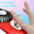 Cute Mouse Personal Mini Fan, Rechargeable Handheld USB Fan, Portable Pocket Size with 3 Adjustable Speeds (Red)