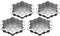 Cuisinart CMBM-4SFK 4-pc Mini Snowflake Set by Cuisinart