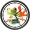 SignMission Frog 1 Wall Clock, Green Frogs Art Animal Decor Gift